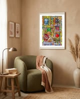 Oficina Del Cobrador 34 framed in a tender room thumbnail
