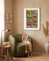Oficina Del Cobrador 36 framed in a tender room thumbnail