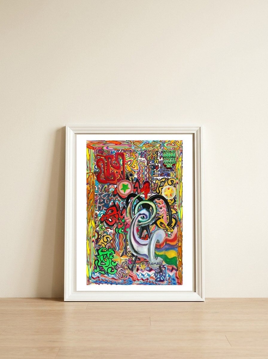 Jazz 5 — framed, leaning against the wall