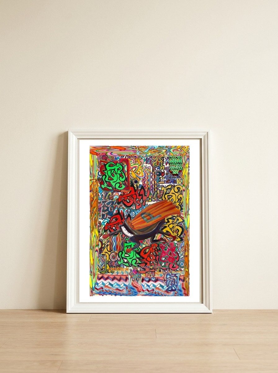 Jazz 9 — framed, leaning against the wall