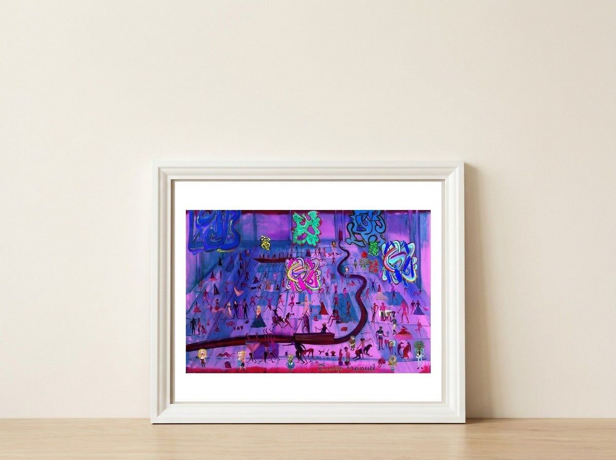 Antesala Pop 3 — framed, leaning against the wall