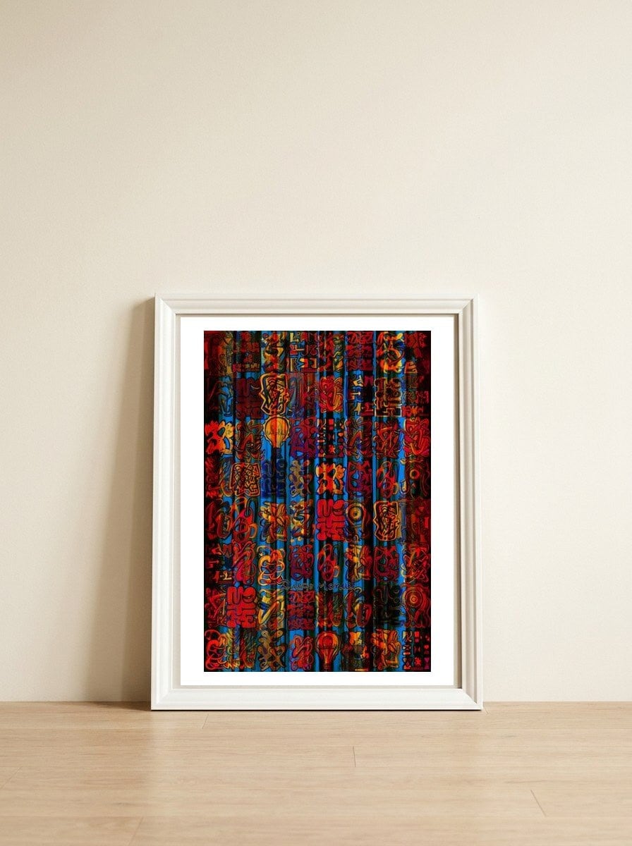 Graffiti Digital 2022 39 — framed, leaning against the wall