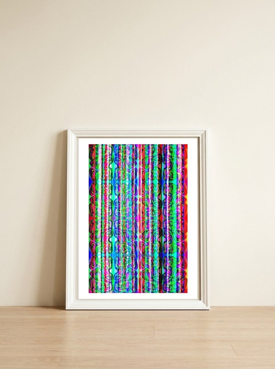 Graffiti Digital 2022 82 — framed, leaning against the wall