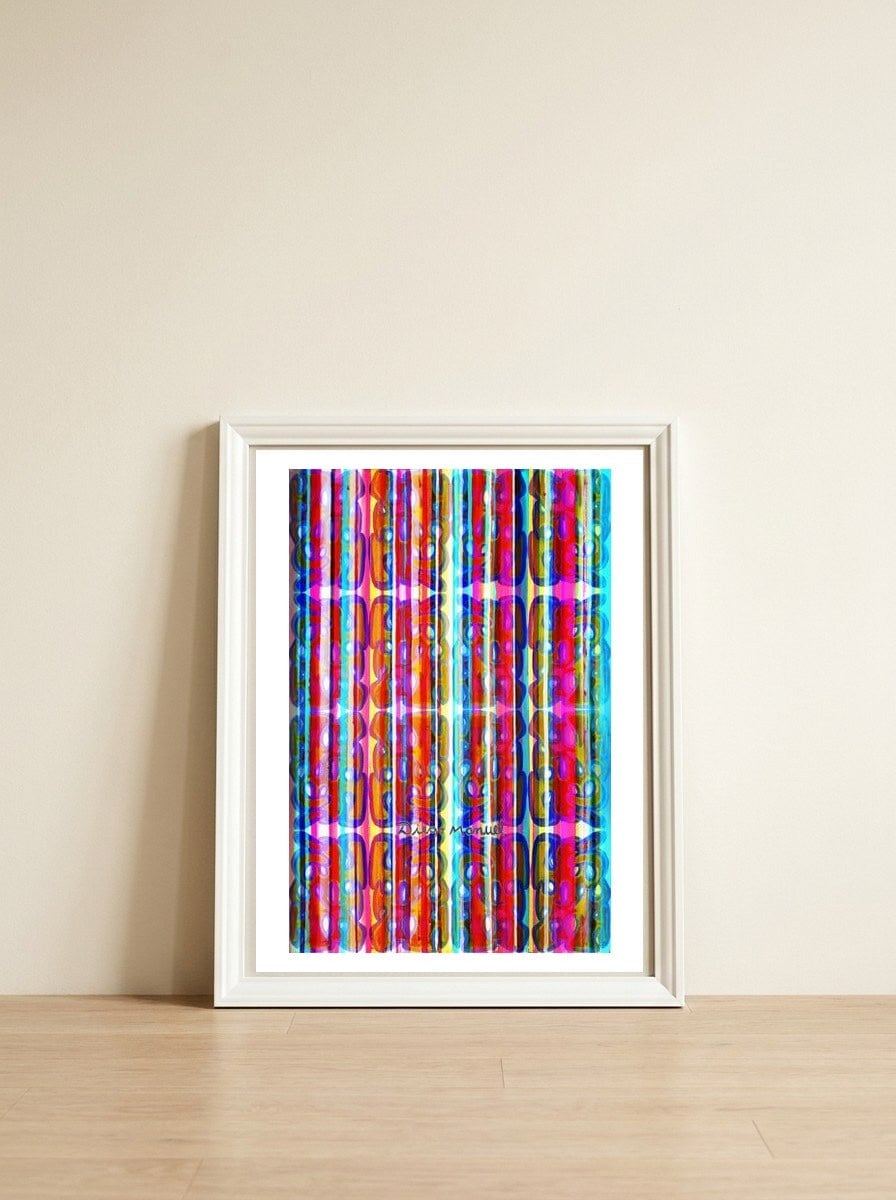 Graffiti Digital 2022 93 — framed, leaning against the wall