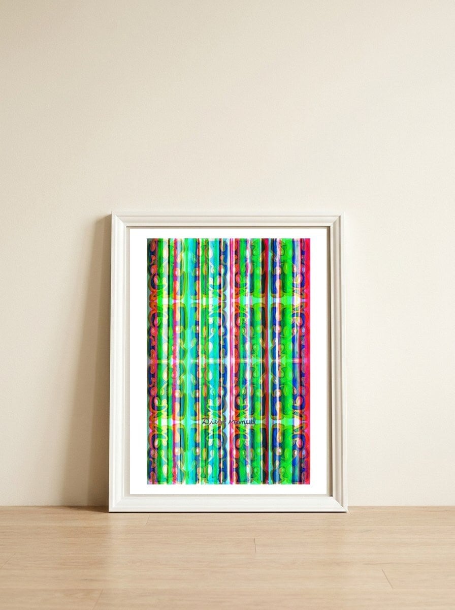 Graffiti Digital 2022 97 — framed, leaning against the wall
