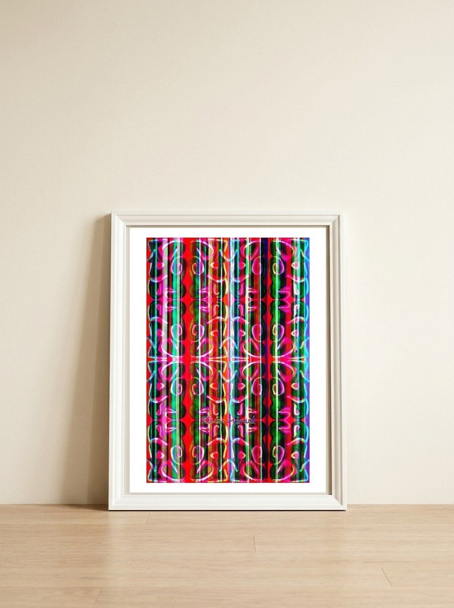 Graffiti Digital 2022 121 — framed, leaning against the wall
