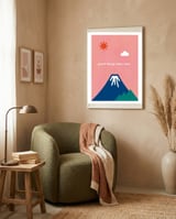 good things take time - Nature Landscape Illustration framed in a tender room thumbnail
