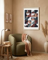 GEOMETRIC SHAPES framed in a tender room thumbnail