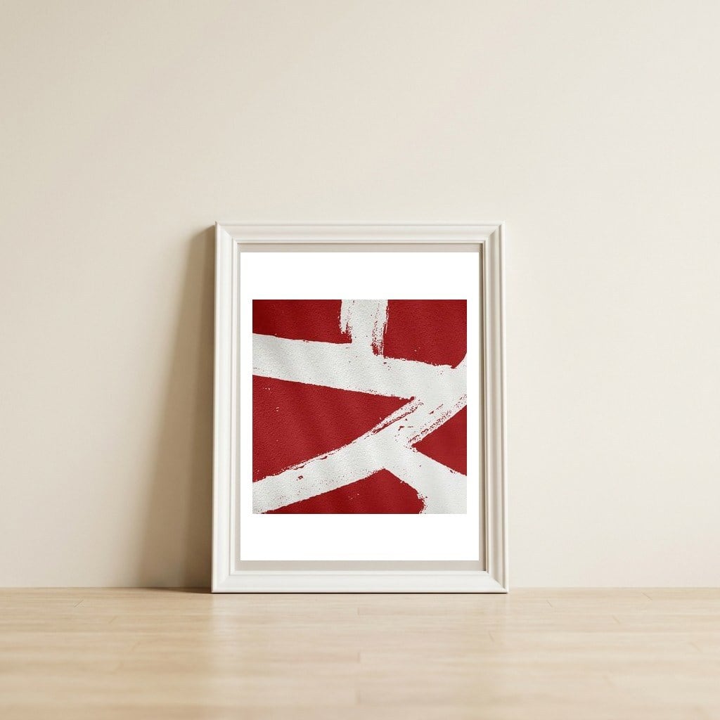 Encruzilhada 11 — framed, leaning against the wall