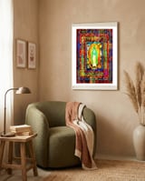 Graffiti Digital 2022 336 and Virgin of Guadalupe framed in a tender room thumbnail