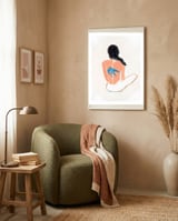 Blue Tattoo framed in a tender room thumbnail