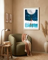 Reach For The Moon framed in a tender room thumbnail