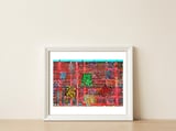 Gran Hinchada Roja 13 — framed, leaning against the wall thumbnail