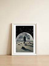 To The Moon — framed, leaning against the wall thumbnail