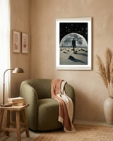 To The Moon framed in a tender room thumbnail