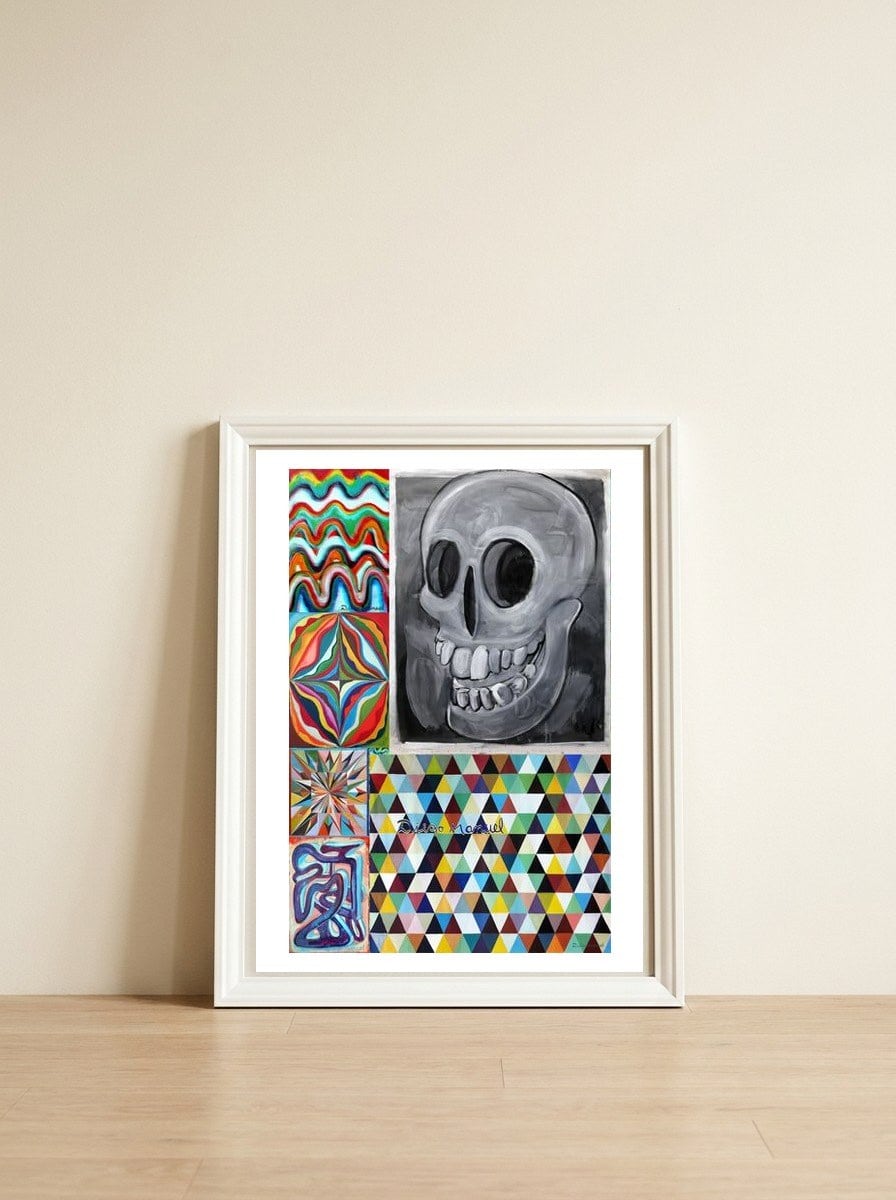 Graffiti Digital 2022 518 — framed, leaning against the wall
