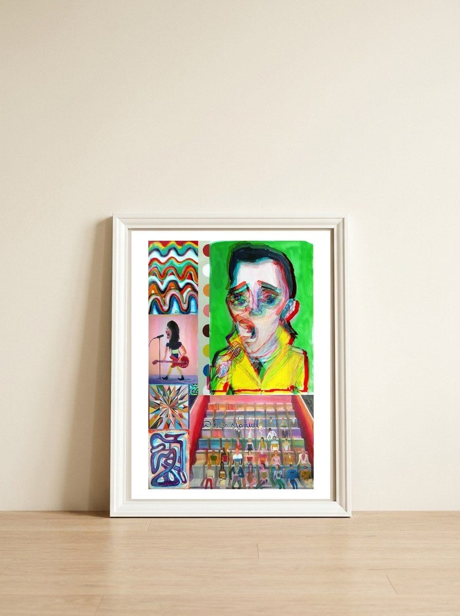 Graffiti Digital 2022 532 — framed, leaning against the wall