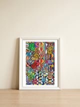 Graffiti Digital 2022 550 — framed, leaning against the wall thumbnail