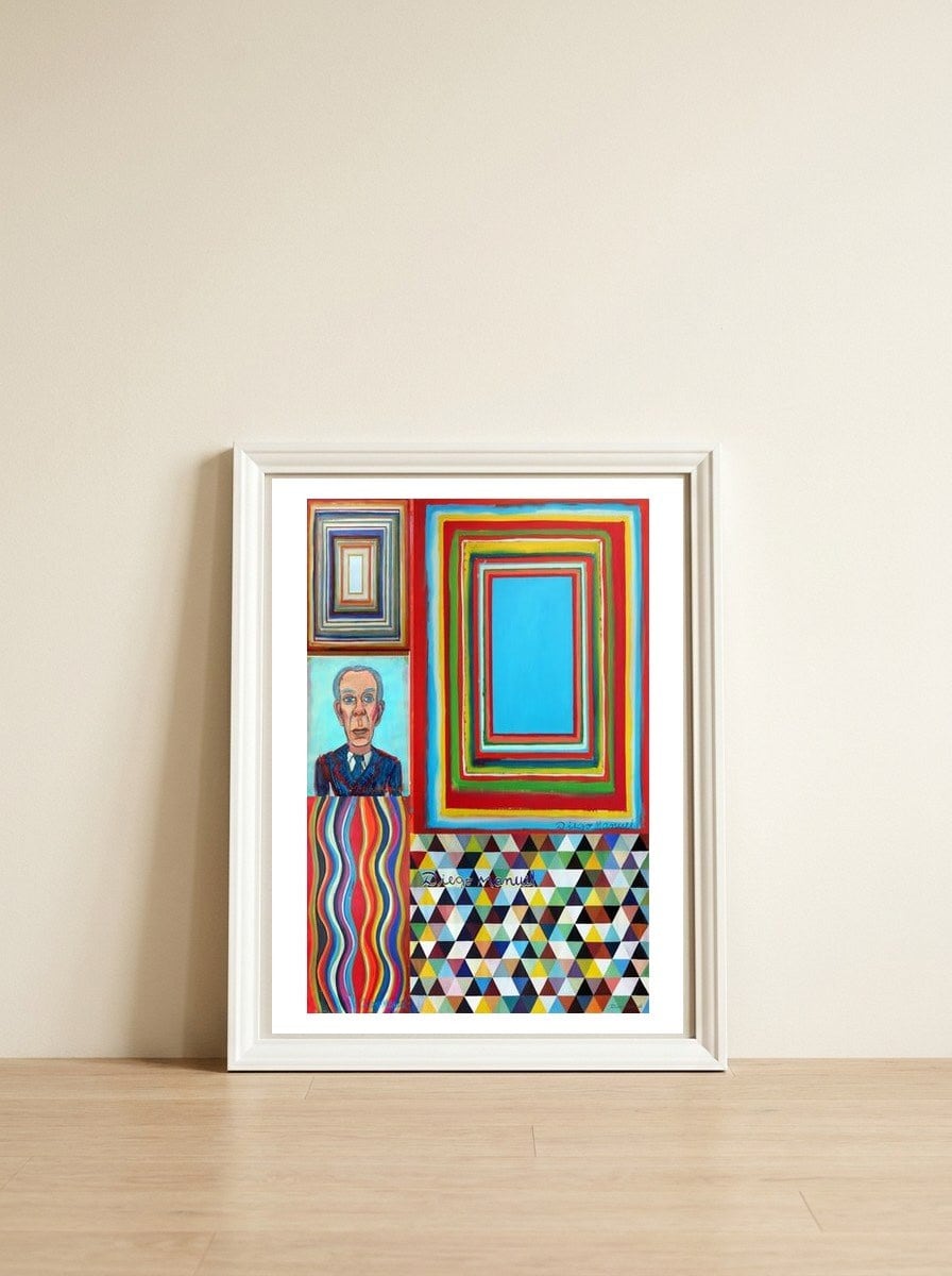 Graffiti Digital 2022 554 — framed, leaning against the wall