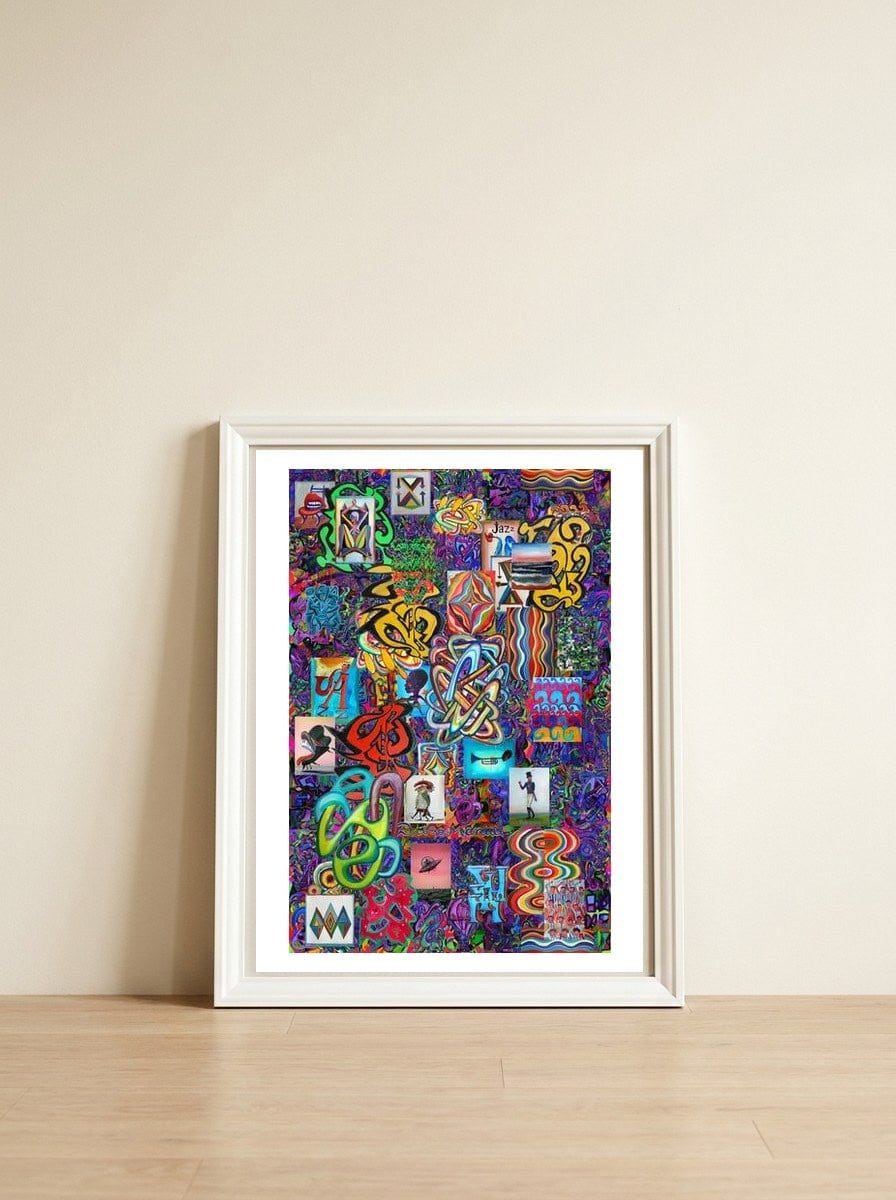 Graffiti Digital 2022 576 — framed, leaning against the wall