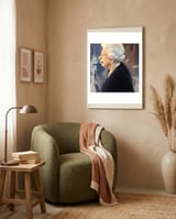 Queen Elizabeth II  framed in a tender room thumbnail