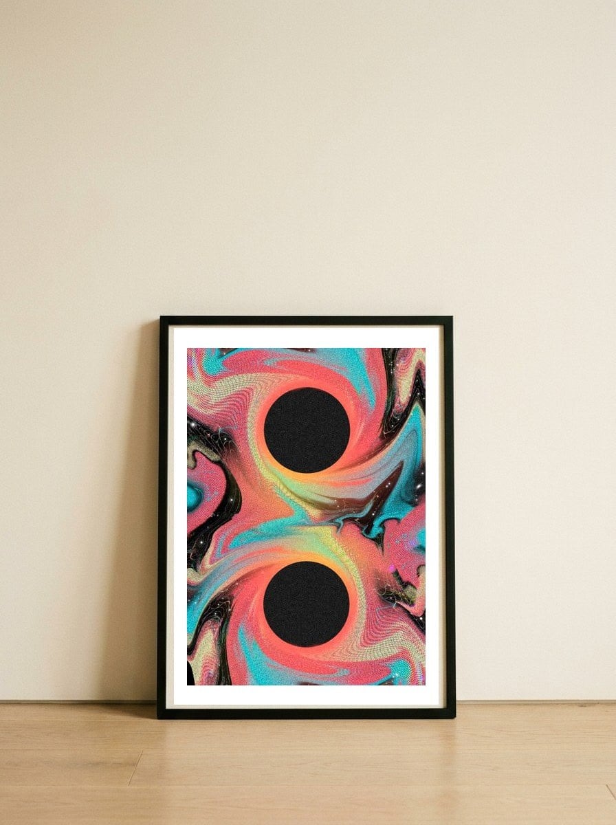 Psychedelic Space — framed, leaning against the wall