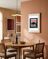 Impossible Sunset framed in a intimate room thumbnail