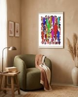 Graffiti Digital 2022 621 framed in a tender room thumbnail