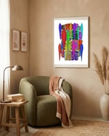 Graffiti Digital 2022 624 framed in a tender room thumbnail