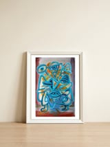 Graffiti Digital 2022 701 — framed, leaning against the wall thumbnail