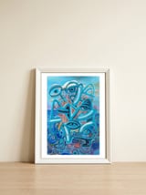 Graffiti Digital 2022 709 — framed, leaning against the wall thumbnail