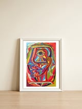 Graffiti Digital 2022 727 — framed, leaning against the wall thumbnail