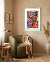 Graffiti Digital 2022 730 framed in a tender room thumbnail