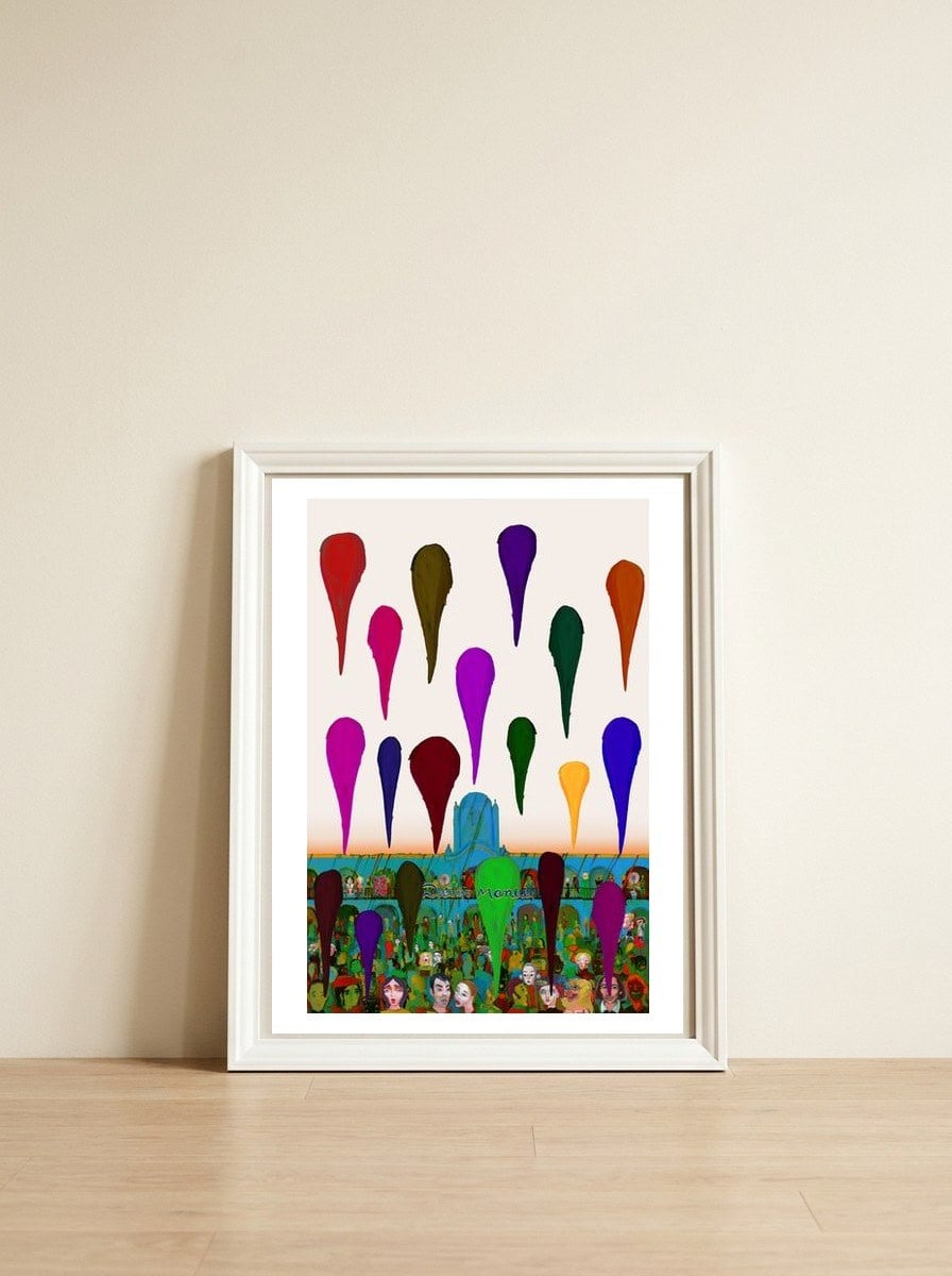 Graffiti Digital 2022 738 — framed, leaning against the wall