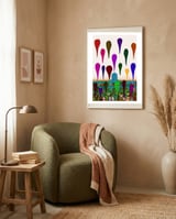 Graffiti Digital 2022 738 framed in a tender room thumbnail