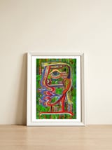 Graffiti Digital 2022 741 — framed, leaning against the wall thumbnail