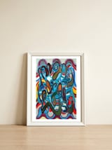 Graffiti Digital 2022 763 — framed, leaning against the wall thumbnail