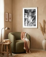 MODERN ART Statue of Liberty | Monochrome framed in a tender room thumbnail