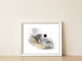 ALCOHOL INK Lightness — framed, leaning against the wall thumbnail