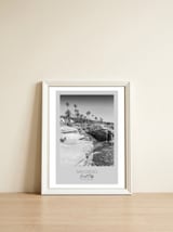 In focus: SAN DIEGO Sunset Cliffs — framed, leaning against the wall thumbnail