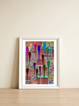 Graffiti Digital 2022 808 — framed, leaning against the wall thumbnail