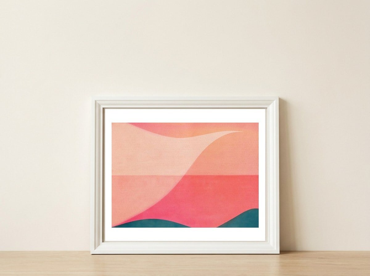 Natural Drift 3 — framed, leaning against the wall