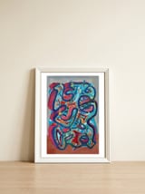 Graffiti Digital 2022 837 — framed, leaning against the wall thumbnail
