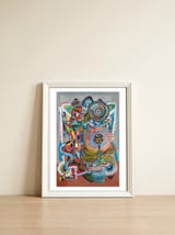 Graffiti Digital 2022 840 — framed, leaning against the wall thumbnail