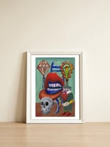Graffiti Digital 2022 866 — framed, leaning against the wall thumbnail