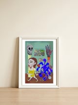 Graffiti Digital 2022 899 — framed, leaning against the wall thumbnail
