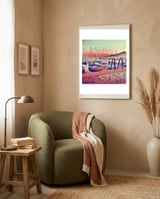 Boats On Lake Garda framed in a tender room thumbnail