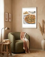 A Pizza A Day Takes The Sadness Away framed in a tender room thumbnail