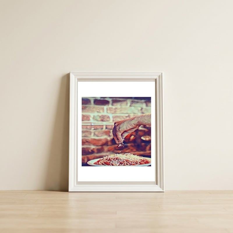 There`s No Such A Thing As Too Much Cheese — framed, leaning against the wall