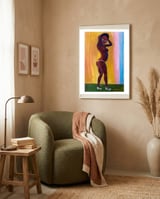 Cuban girl framed in a tender room thumbnail